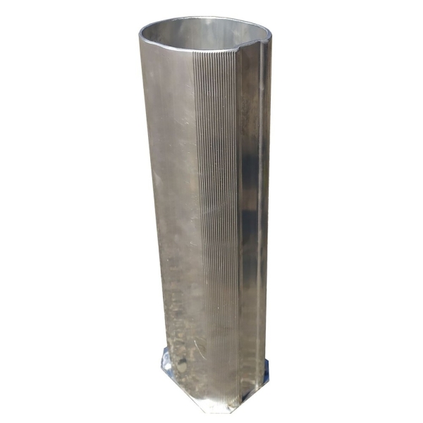 Aliuminio stulpelio 120x100 mm montavimo įvorė Aliuminio stulpelio 120x100 mm montavimo įvorė