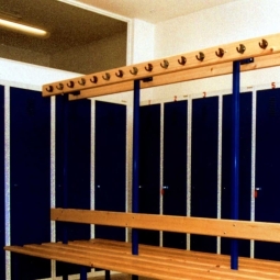 Dvipusis drabužinės suoliukas-pakaba