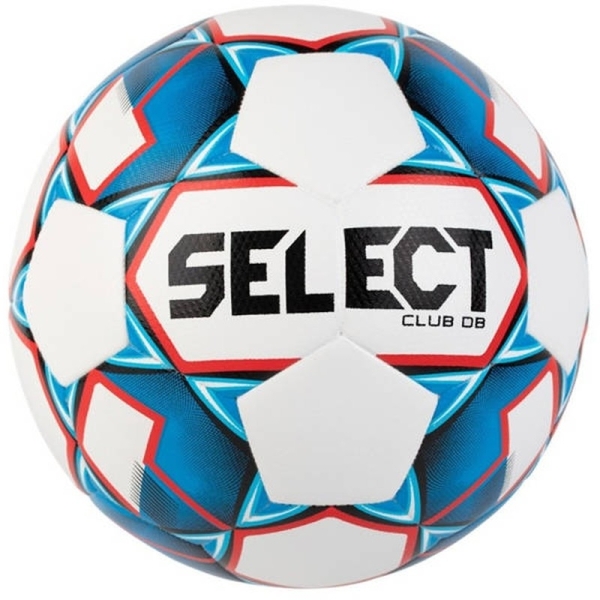 Select Club DB futbolo kamuolys, dydis 4, spalva balta-mėlyna-raudona