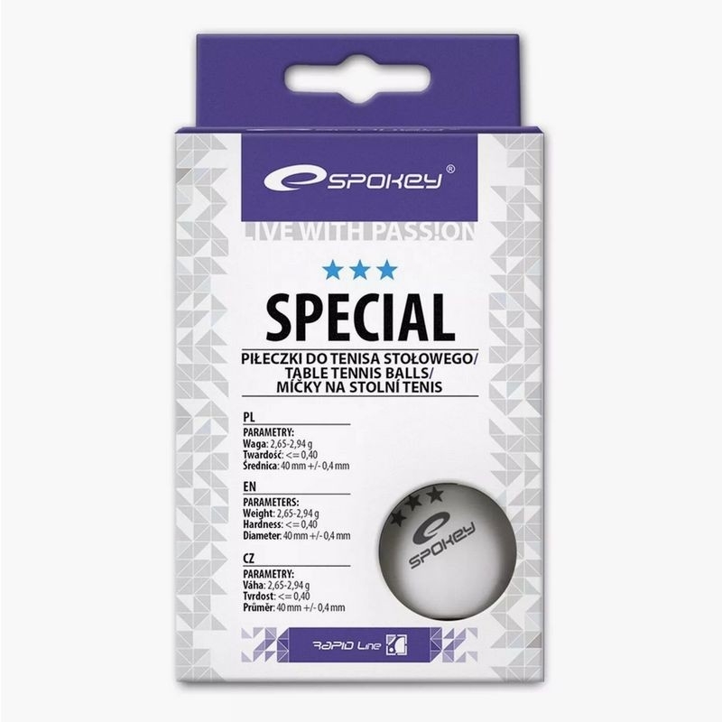 "Spokey Special" stalo teniso kamuoliukas, baltas