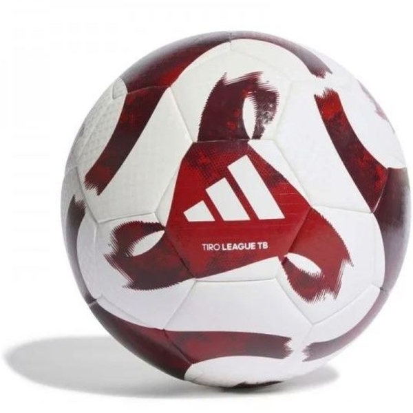 Adidas Tiro League TB futbolo kamuolys, 5 dydžio, bordo-baltos spalvos Adidas Tiro League TB futbolo kamuolys, 5 dydžio, bordo-baltos spalvos