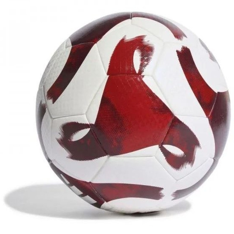 Adidas Tiro League TB futbolo kamuolys, 5 dydžio, bordo-baltos spalvos