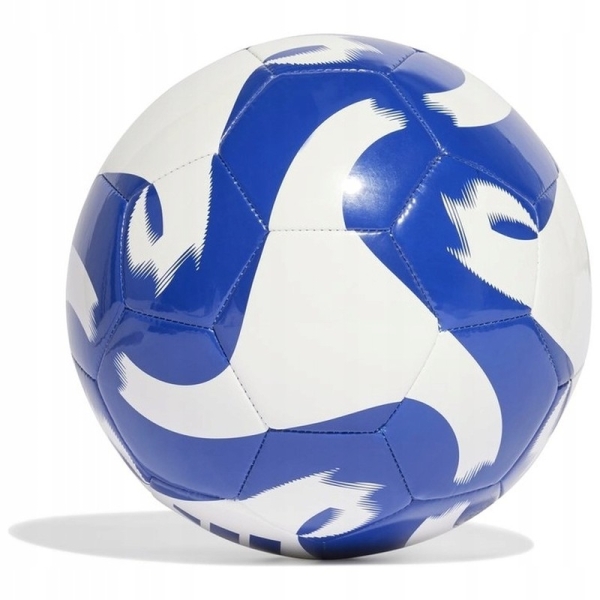 Adidas Tiro Club futbolo kamuolys, 5 dydžio, baltos ir mėlynos spalvos Adidas Tiro Club futbolo kamuolys, 5 dydžio, baltos ir mėlynos spalvos