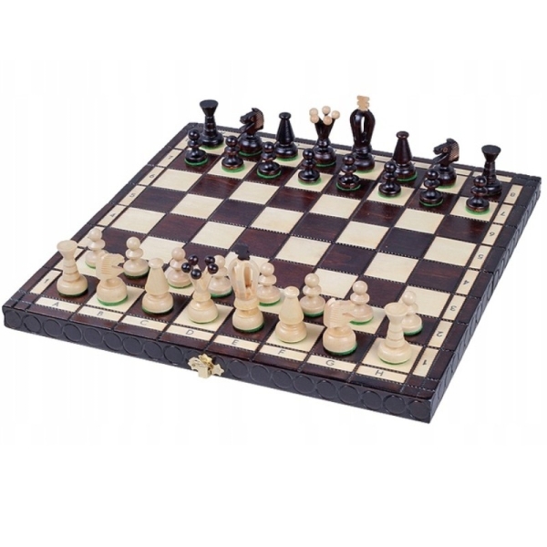 Mediniai karališkieji šachmatai, vidutiniai - Sunrise Chess & Games
