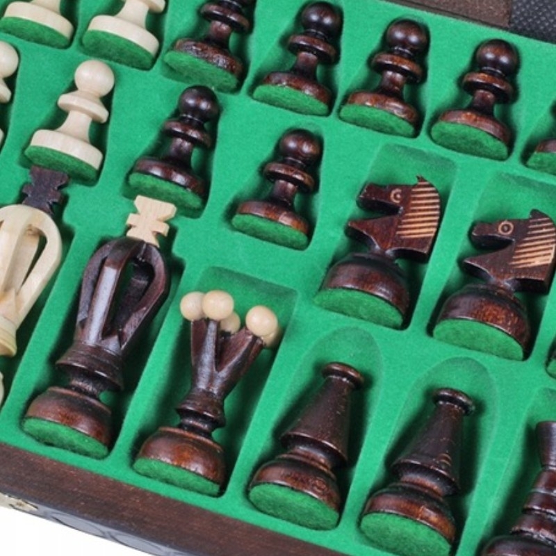 Mediniai karališkieji šachmatai, vidutiniai - Sunrise Chess & Games