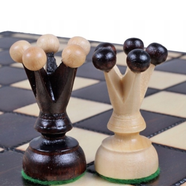 Mediniai karališkieji šachmatai, vidutiniai - Sunrise Chess & Games