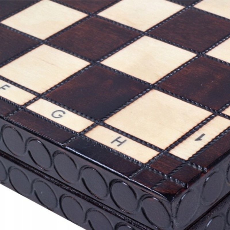 Mediniai karališkieji šachmatai, vidutiniai - Sunrise Chess & Games