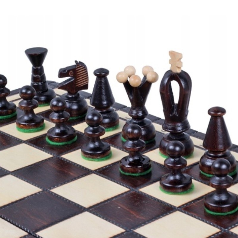 Mediniai karališkieji šachmatai, vidutiniai - Sunrise Chess & Games