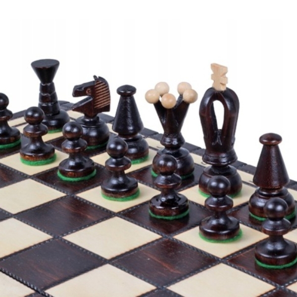 Mediniai karališkieji šachmatai, vidutiniai - Sunrise Chess & Games