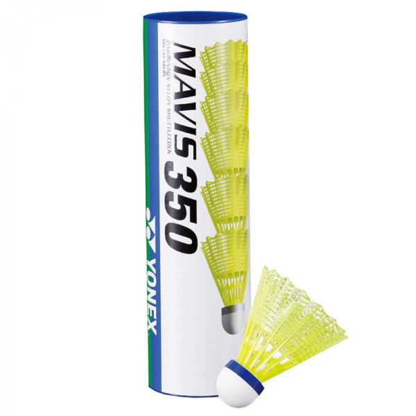 Yonex Mavis 350 badmintono kamuoliukas, nailonas, geltonas