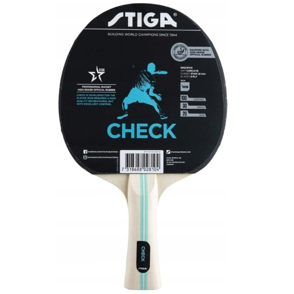 "Stiga Check" stalo teniso raketė "Stiga Check" stalo teniso raketė