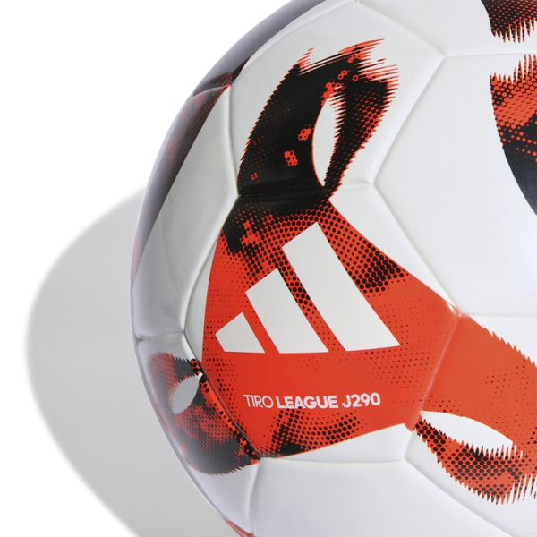 Adidas futbolo kamuolys, Tiro League J290, 5 dydis, raudonos ir baltos spalvos