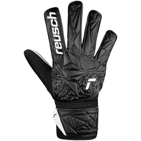 "Reusch Attrakt Starter Solid Junior" vartininko pirštinės, juoda spalva