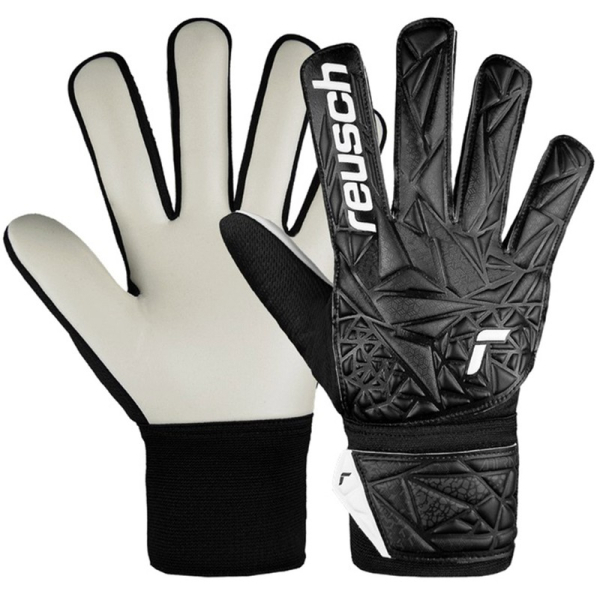 "Reusch Attrakt Starter Solid Junior" vartininko pirštinės, juoda spalva "Reusch Attrakt Starter Solid Junior" vartininko pirštinės, juoda spalva