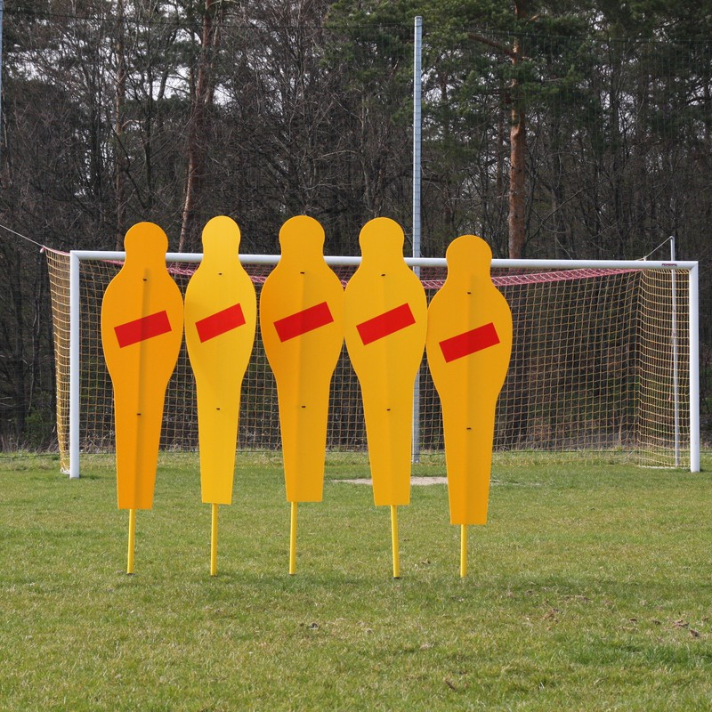 Fiksuota futbolo treniruočių sienelė (5 figūros), "Pro-soft" - minkšta