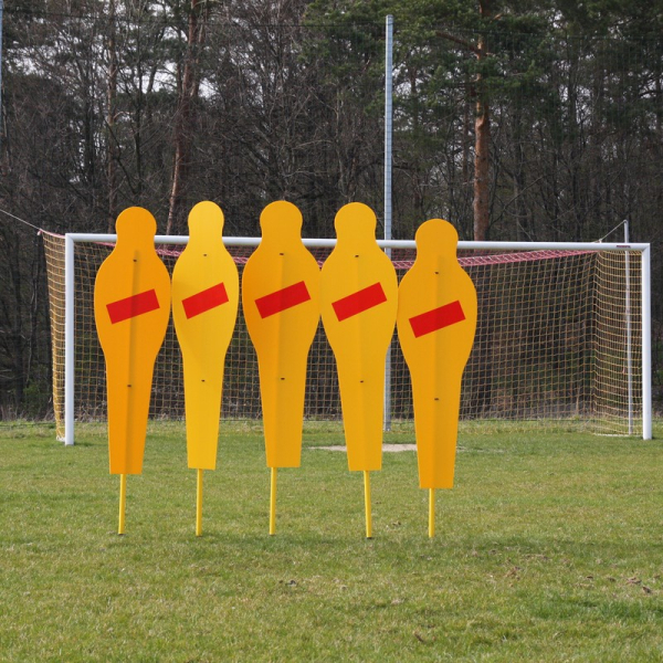 Fiksuota futbolo treniruočių sienelė (5 figūros), "Pro-soft" - minkšta