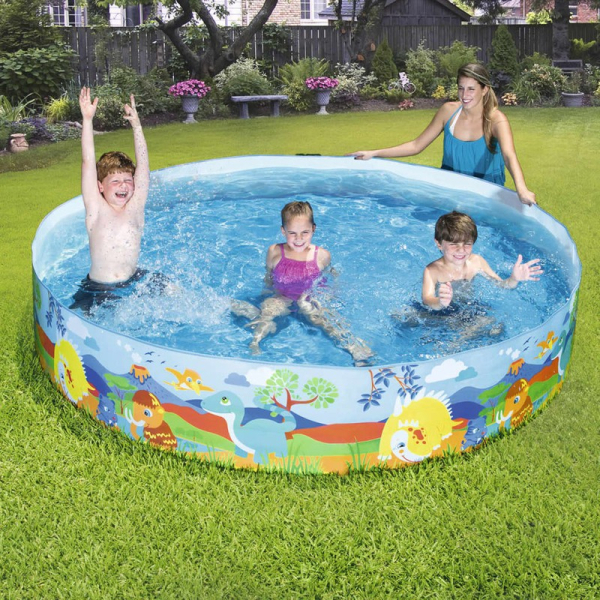 Baseinas 244 x 46 cm, "Bestway Pool Dinosaur Fill'N Fun", 55001