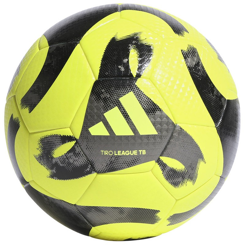 Adidas Tiro League TB futbolo kamuolys, 5 dydžio, geltonos ir juodos spalvų