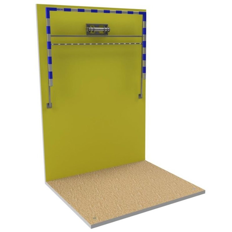 PREMIUM aliuminio rankinio vartai (2 x 3 m), pritvirtinti prie sienos