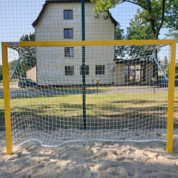 PP4 paplūdimio rankinio tinklas, 3 x 2 m, gylis 80/80, su apatinio krašto svarmenimis