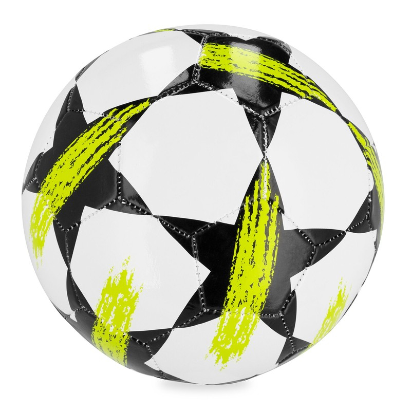"Spokey Goal" futbolo kamuolys, 5 dydžio, baltos-juodos-geltonos spalvos