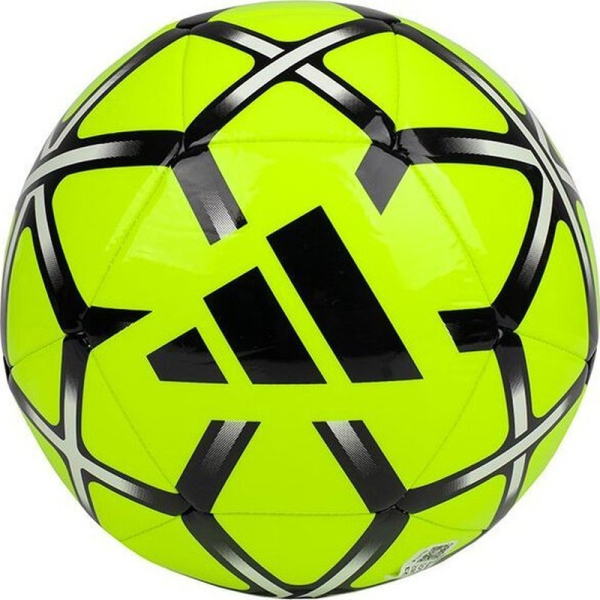 Adidas Starlancer Club futbolo kamuolys, 5 dydžio, geltonos spalvos Adidas Starlancer Club futbolo kamuolys, 5 dydžio, geltonos spalvos