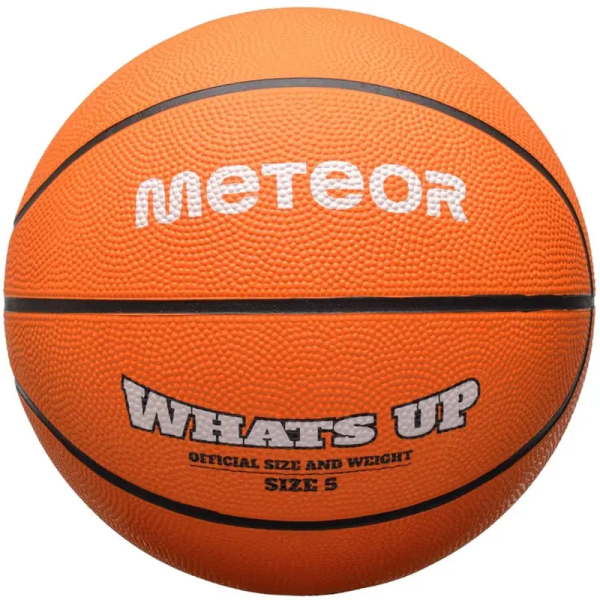 "Meteor Whats Up" krepšinio kamuolys, 5 dydžio, oranžinės spalvos "Meteor Whats Up" krepšinio kamuolys, 5 dydžio, oranžinės spalvos