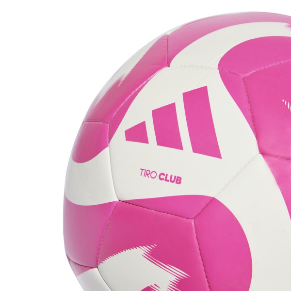 Adidas Tiro Club futbolo kamuolys, 5 dydžio, baltos ir rožinės spalvos