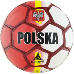 Select Poland futbolo kamuolys, 5 dydžio, raudonos ir baltos spalvos