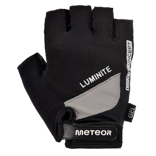 "Meteor Gel GX32" dviratininkų pirštinės juodos spalvos "Meteor Gel GX32" dviratininkų pirštinės juodos spalvos