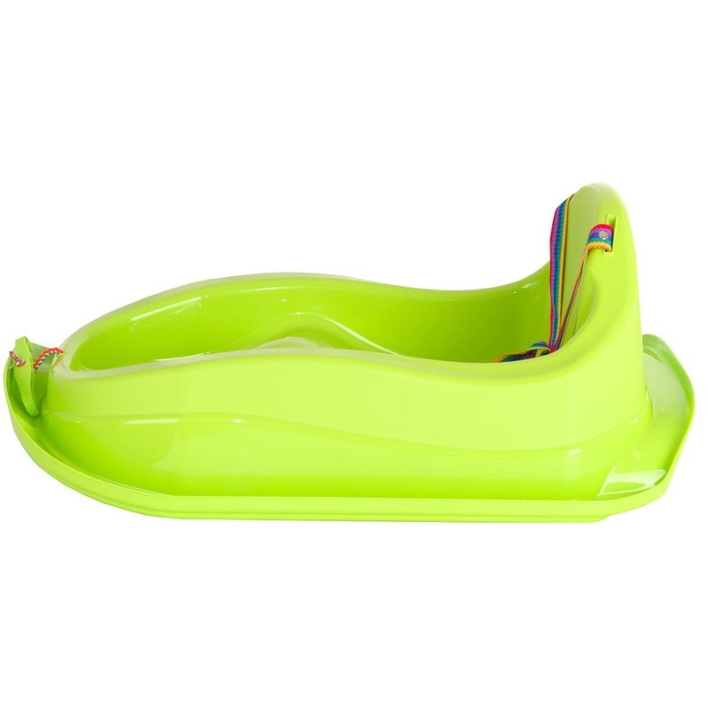 Mini plastikinės rogutės, žalios