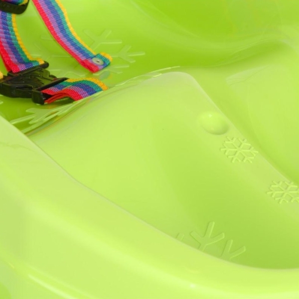 Mini plastikinės rogutės, žalios
