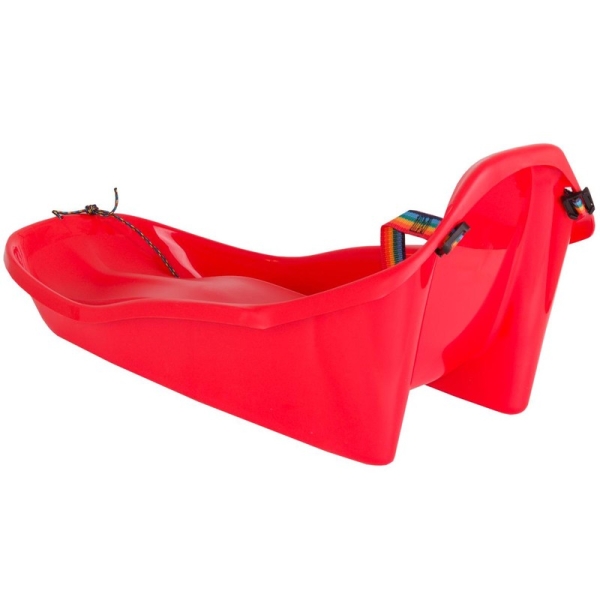 Plastikinės "Mini Topo" rogutės, raudonos spalvos Plastikinės "Mini Topo" rogutės, raudonos spalvos