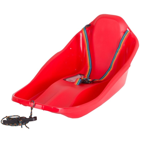 Plastikinės "Mini Topo" rogutės, raudonos spalvos