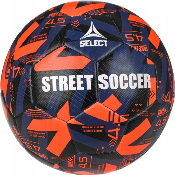 Select Street Soccer, 4,5 dydžio, oranžinės/juodos/mėlynos spalvos Select Street Soccer, 4,5 dydžio, oranžinės/juodos/mėlynos spalvos
