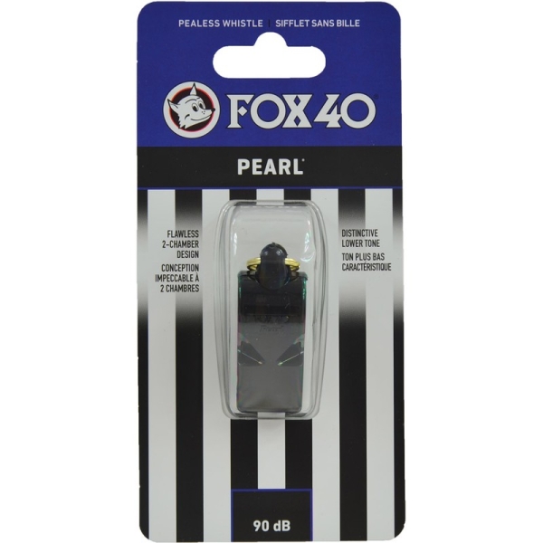 "Fox 40 Pearl" švilpukas, juodos spalvos "Fox 40 Pearl" švilpukas, juodos spalvos