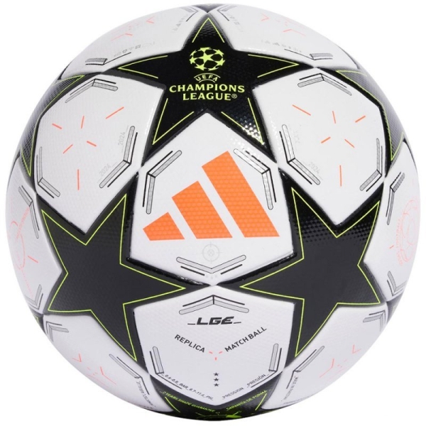 adidas UCL League futbolo kamuolys, 5 dydžio, baltos ir juodos spalvos adidas UCL League futbolo kamuolys, 5 dydžio, baltos ir juodos spalvos