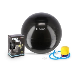HMS gimnastikos kamuolys 55 cm, juodos spalvos
