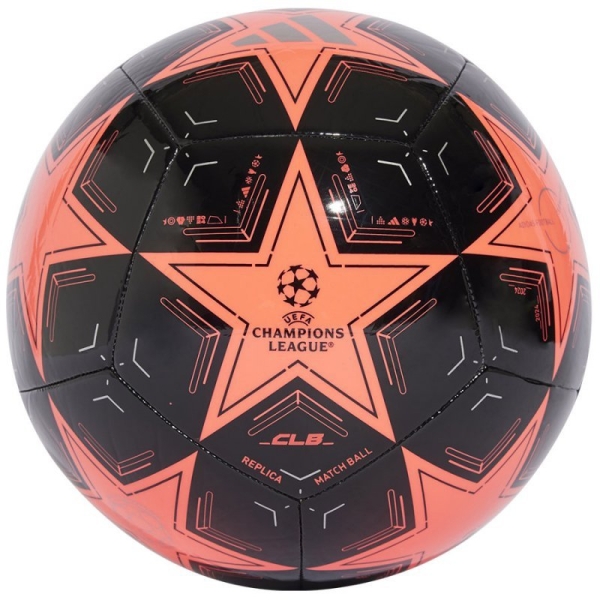 Adidas UCL Club futbolo kamuolys, 5 dydžio, juodos/rožinės spalvos Adidas UCL Club futbolo kamuolys, 5 dydžio, juodos/rožinės spalvos