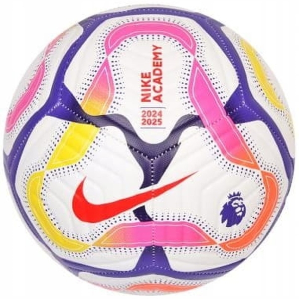 Nike Academy futbolo kamuolys, 5 dydis, baltos ir violetinės spalvos Nike Academy futbolo kamuolys, 5 dydis, baltos ir violetinės spalvos