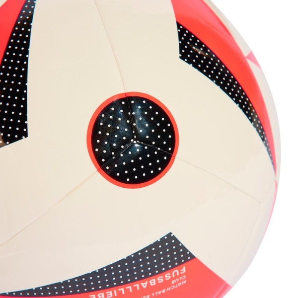Adidas Euro24 futbolo kamuolys, dydis 4, spalva balta/raudona/juoda Adidas Euro24 futbolo kamuolys, dydis 4, spalva balta/raudona/juoda