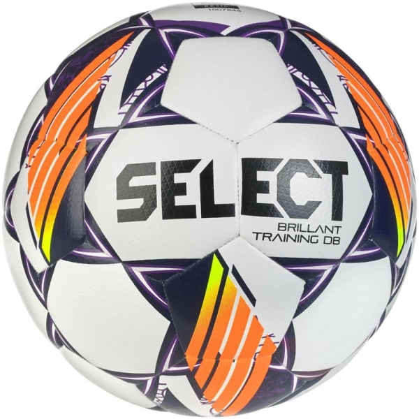 Select Brillant Training DB futbolo kamuolys, 5 dydžio, baltai pilkai oranžinis Select Brillant Training DB futbolo kamuolys, 5 dydžio, baltai pilkai oranžinis