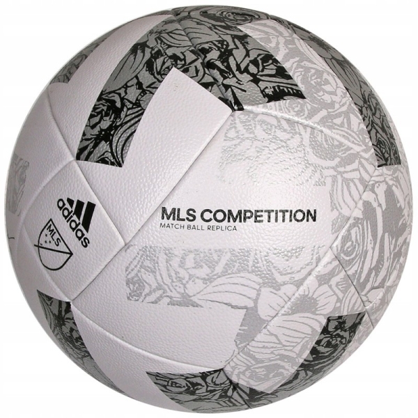 Adidas MLS Competition futbolo kamuolys, 5 dydžio, baltos/juodos/pilkos spalvos Adidas MLS Competition futbolo kamuolys, 5 dydžio, baltos/juodos/pilkos spalvos