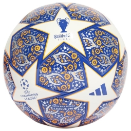 Adidas Finale League J290 futbolo kamuolys, 4 dydžio, baltos, oranžinės ir tamsiai mėlynos spalvos