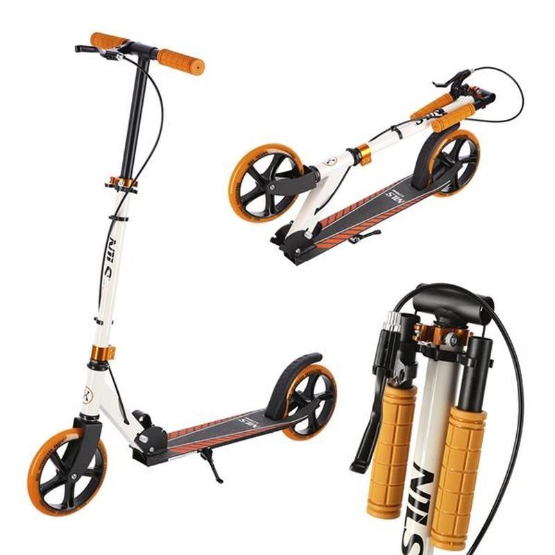 HM0107 paspirtukas, NILS EXTREME, baltos, juodos ir oranžinės spalvos