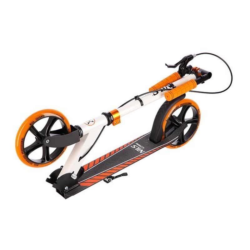 HM0107 paspirtukas, NILS EXTREME, baltos, juodos ir oranžinės spalvos