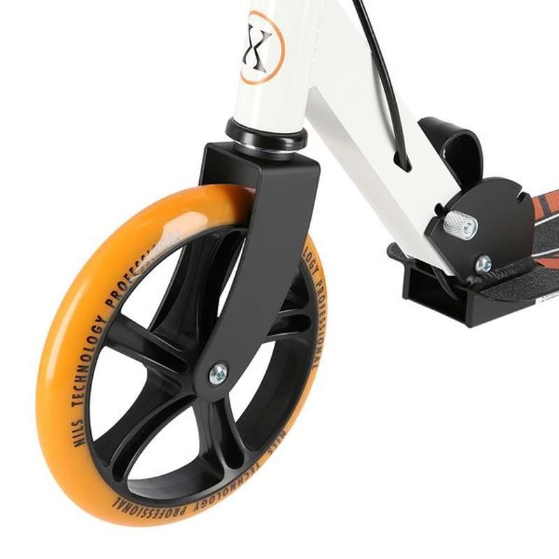HM0107 paspirtukas, NILS EXTREME, baltos, juodos ir oranžinės spalvos