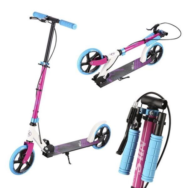 HM0107 paspirtukas, NILS EXTREME, baltos ir rožinės spalvos HM0107 paspirtukas, NILS EXTREME, baltos ir rožinės spalvos