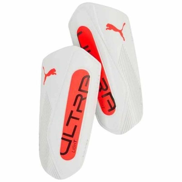 "Puma Ultra Light Strap" baltos ir oranžinės spalvos futbolo kamuolio apsauginis dirželis "Puma Ultra Light Strap" baltos ir oranžinės spalvos futbolo kamuolio apsauginis dirželis