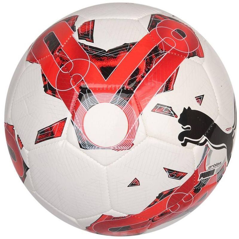 Puma Orbit6 futbolo kamuolys, 4 dydžio, raudonos ir baltos spalvos